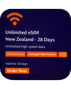 Unlimited eSIM New Zealand - 28 Days
