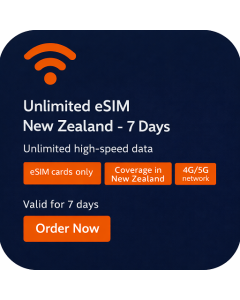 Unlimited eSIM New Zealand - 7 Days