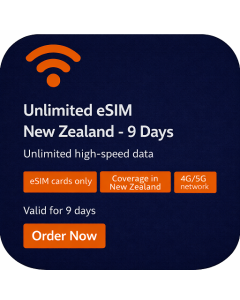 Unlimited eSIM New Zealand - 9 Days