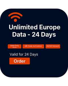 Unlimited Europe data 24 days