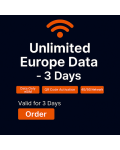 Unlimited Europe Data - 3 Days