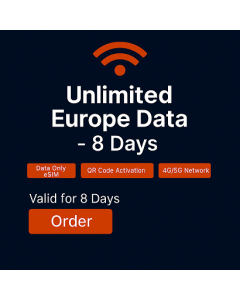 Unlimited Europe Data - 8 Days