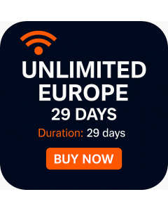 Unlimited Europe Data 29 days