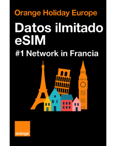 eSIM con datos ilimitados por un día para Europa