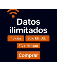 15 días de eSIM ilimitada para EE. UU.