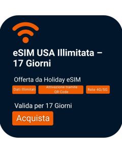 Activate USA Unlimited Data eSIM for 17 Days Travel