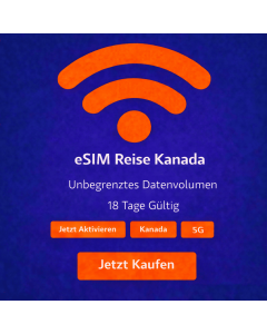 18 Tage unbegrenzte eSIM für Kanada