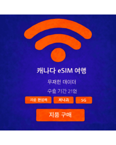 21일 무제한 캐나다 eSIM