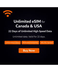 22 Days Unlimited Canada eSIM