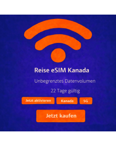 22 Tage unbegrenzte eSIM für Kanada