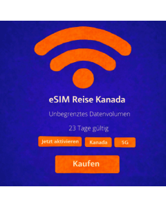 23 Tage unbegrenzte eSIM für Kanada