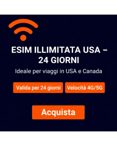 eSIM illimitata USA - 24 giorni