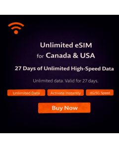 27 Days Unlimited Canada eSIM