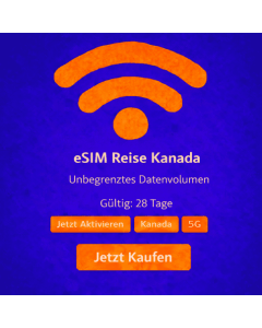 28 Tage unbegrenzte eSIM für Kanada
