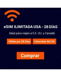 eSIM ilimitada en EE. UU. - 28 días