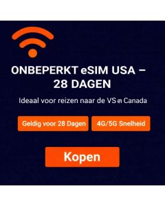 Onbeperkt eSIM VS - 28 dagen