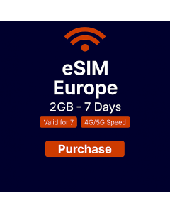 eSIM Europe 2GB - 7 Days