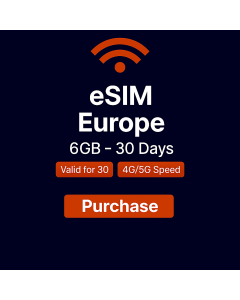 eSIM Europe 6GB - 30 Day