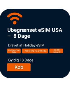 Activate USA Unlimited Data eSIM for 8 Days Travel