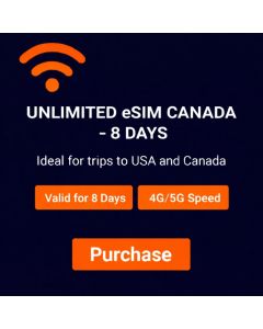 Unlimited eSIM CANADA - 8 Days