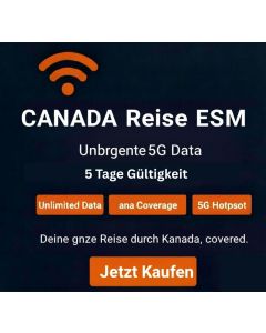 5 Tage unbegrenzte Kanada eSIM
