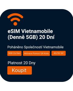 Activate eSIM – Vietnamobile (Daily 5GB) – 20 Days for Vietnam Travel