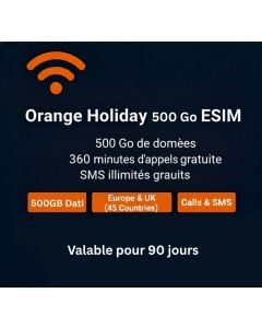 Orange Holiday 500GB European eSIM