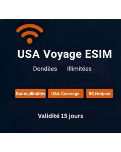 eSIM USA illimitée pendant 15 jours
