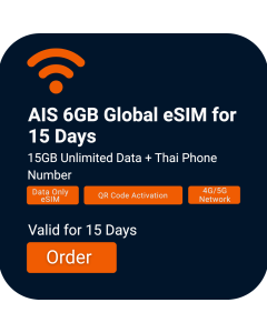 AIS 6GB Global eSIM for 15 Days