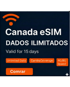eSIM Canadá Ilimitado 15 dias