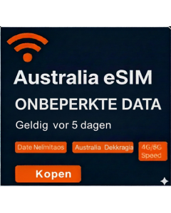 Australia Unlimited Data eSIM – 5 Days | Fast 4G/5G Nationwide