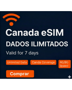 eSIM Canadá Ilimitado 7 Dias