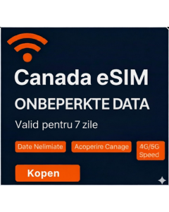 Onbeperkte Canada eSIM - 7 dagen