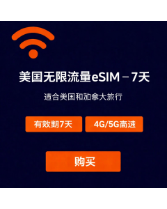 加拿大无限量 eSIM 卡 7 天