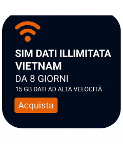 SIM DATI ILLIMITATA VIETNAM DA 8 GIORNI 15 GB DATI AD ALTA VELOCITÀ