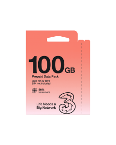 Order 100GB Three Mobile UK PayG Voice & Data SIM Pack | Unlimited Calls & Texts
