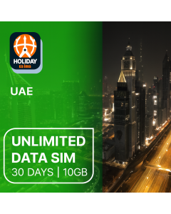 eSIM Données Émirats Arabes Unis 30 Jours – 10 Go Illimités