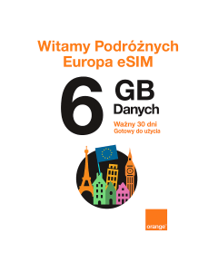 Kup Kartę Travelers Weekend eSIM Europe 6GB | 30 Dni