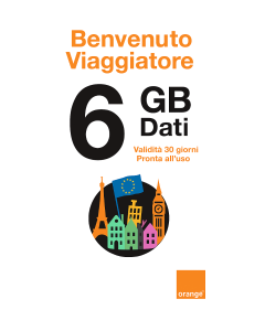 eSIM Travelers Weekend Europa 6GB (Solo Dati) Valida Per 30 Giorni