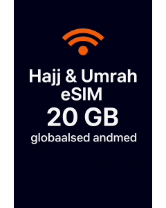 Hajj & Umrah eSIM – 20 GB globaalsed andmed |