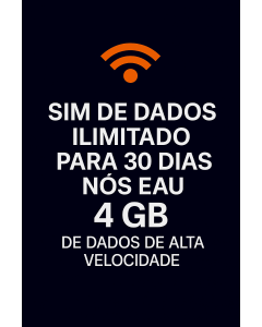SIM DE DADOS ILIMITADO PARA 30 DIAS NOS EAU 4 GB DE DADOS DE ALTA VELOCIDADE