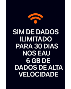 SIM DE DADOS ILIMITADO PARA 30 DIAS NOS EAU 6 GB DE DADOS DE ALTA VELOCIDADE