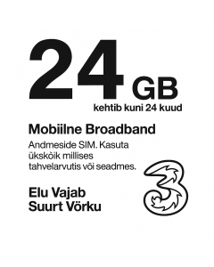 Order Three 24GB Pay As You Go Data SIM Card | 24 Months Validity