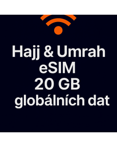 Hajj & Umrah eSIM – 20 GB globálních dat |