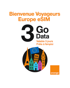 Week-end des voyageurs null 3 Go | 3 jours