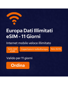 Dati illimitati in Europa - 11 giorni