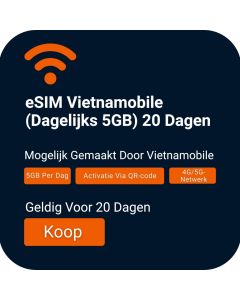 eSIM - Vietnamobile (Daily 5GB) 20 Days