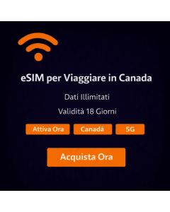 eSIM Canada illimitata per 18 giorni