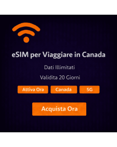 eSIM Canada illimitata per 20 giorni