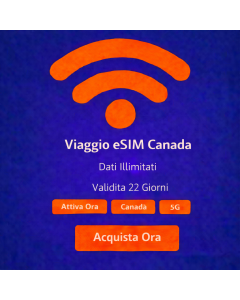 eSIM Canada illimitata per 22 giorni
